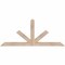 Ekena Millwork Saratoga Smooth Timber Gable Bracket, Douglas Fir, 60"W x 25"H x 3 1/2"D x 3 1/2"F, 10/12 Pitch GBW060X25X0404SAR00SDF - alternate 1